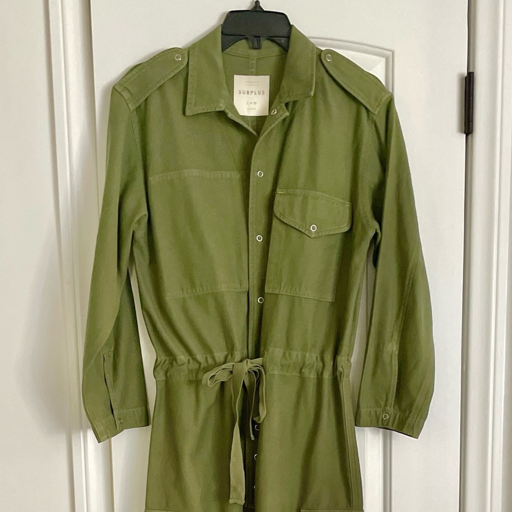 CITIZENS OF HUMANITY olive army green NOVA MED utility cargo jumpsuit NWOT $398 - Picture 7 of 12